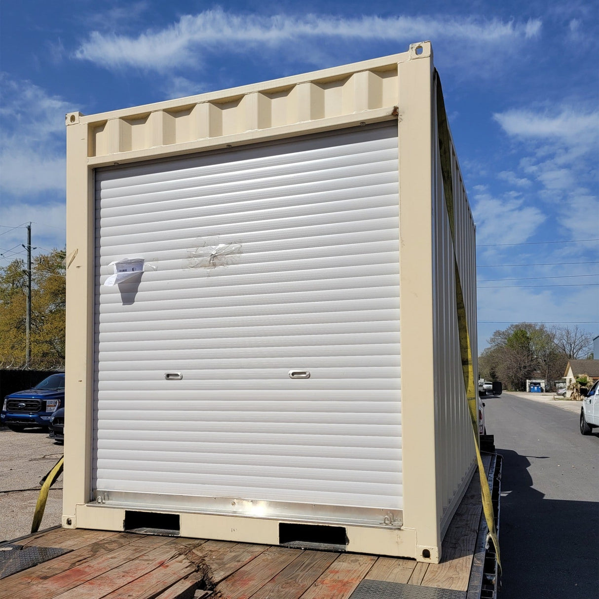 12' Compact Corten-Steel Shipping and Storage Container with Roll-Up Door