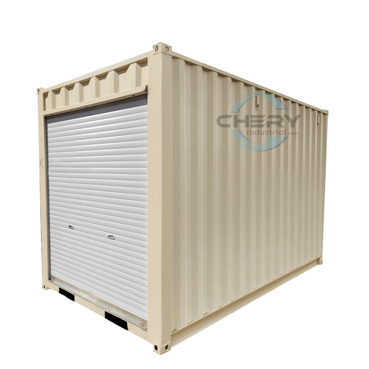 12' Compact Corten-Steel Shipping and Storage Container with Roll-Up Door