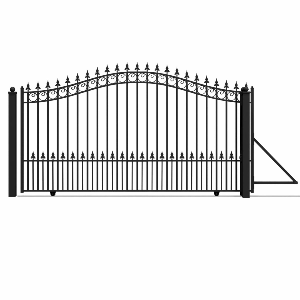 ALEKO 12' × 6' Galvanized-Steel Sliding Driveway Gate