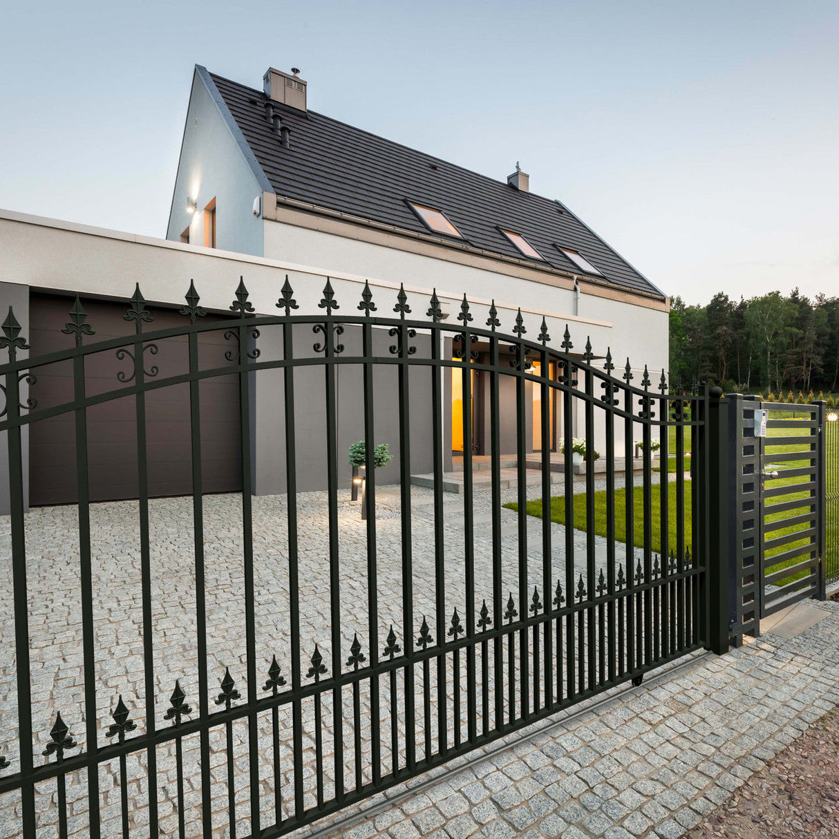 ALEKO 12' × 6' Galvanized-Steel Sliding Driveway Gate