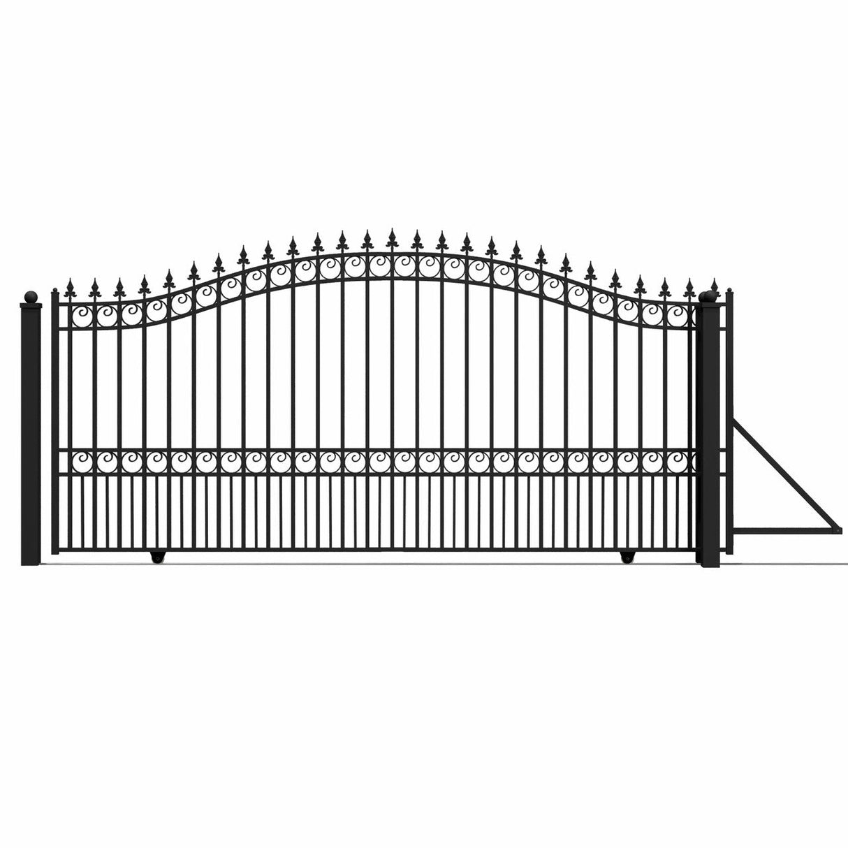 ALEKO 14' × 6' Galvanized-Steel Sliding Driveway Gate
