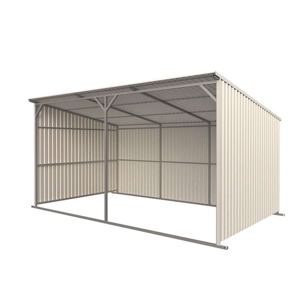 Chery Industrial 20' × 12' Heavy-Duty Metal Livestock Run-In Shed