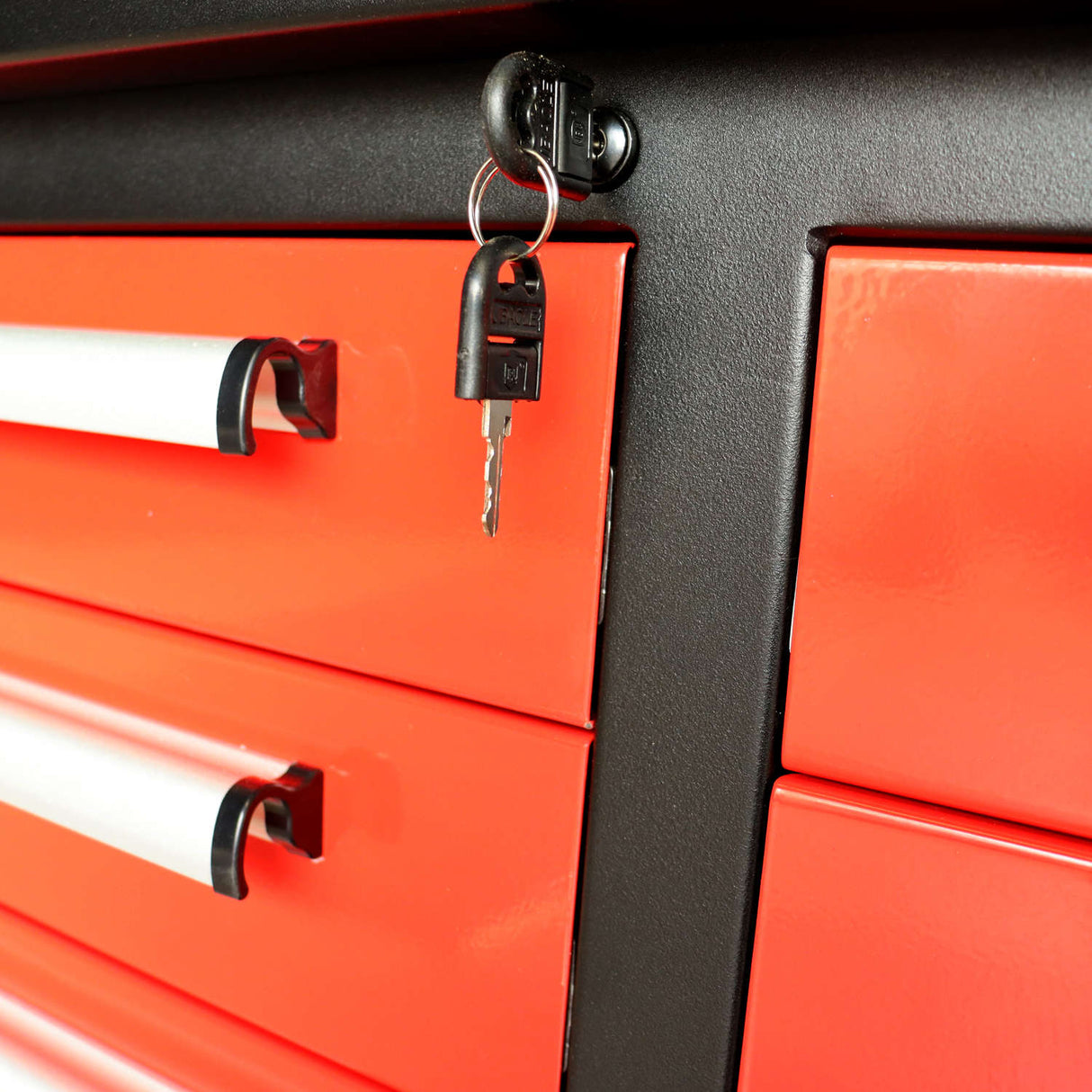 10' 35-Drawer Workbench Storage Cabinet with Stainless-Steel Top
