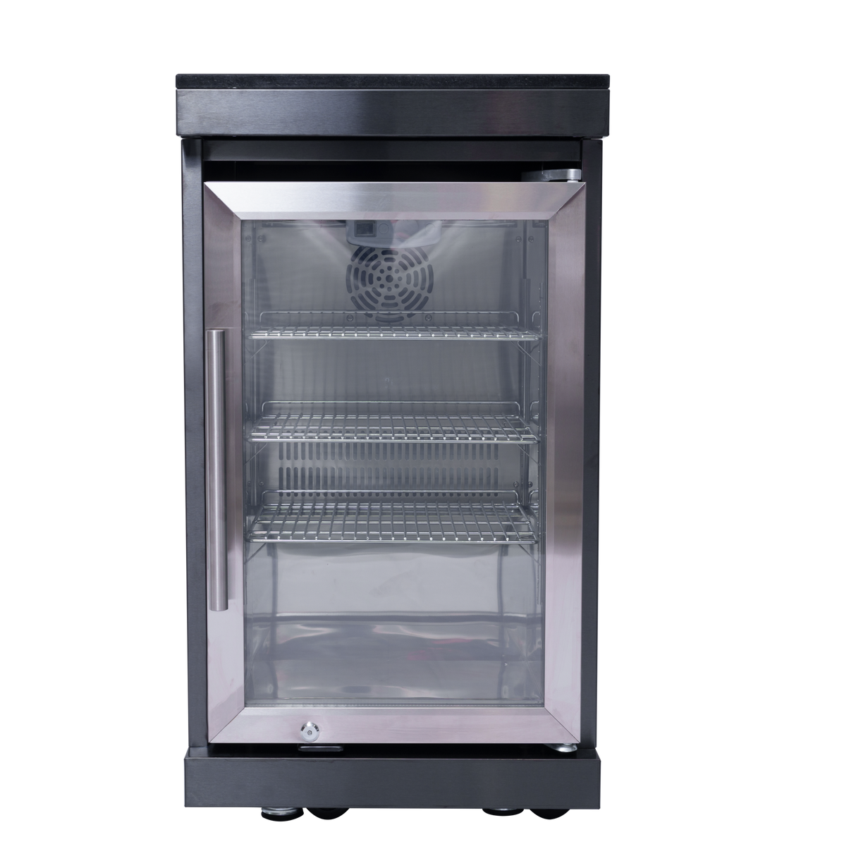 85" Natural Gas Outdoor Kitchen with 6-Burner Grill, Refrigerator, Rotisserie & Sink – Black