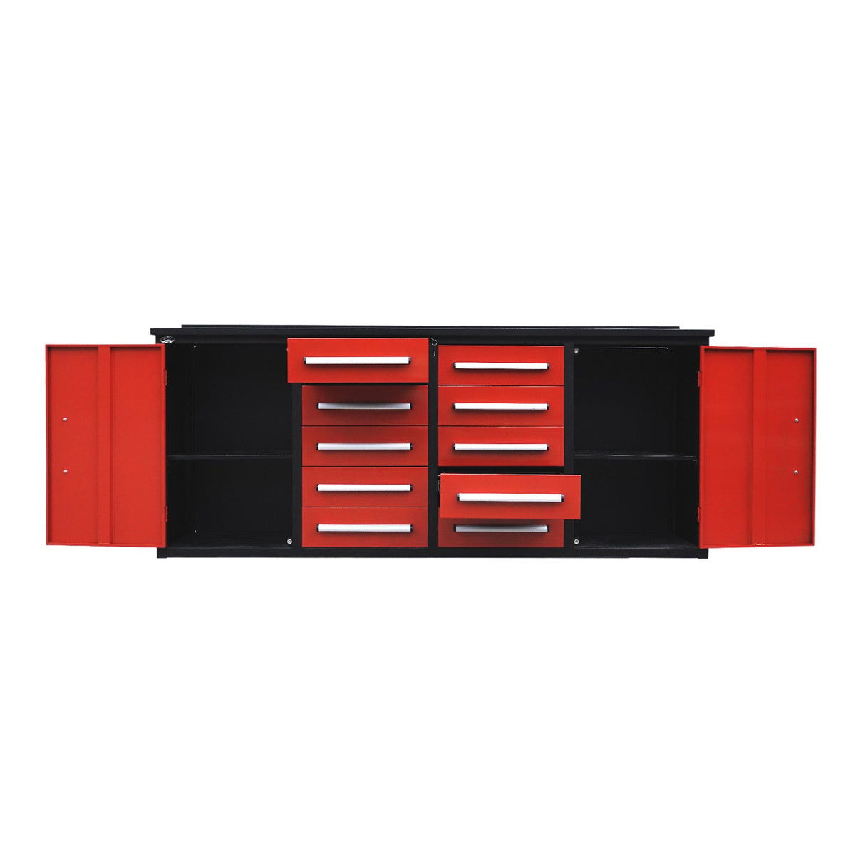 Steelman 7' Heavy-Duty Workbench with 10 Drawers & 2 Cabinets