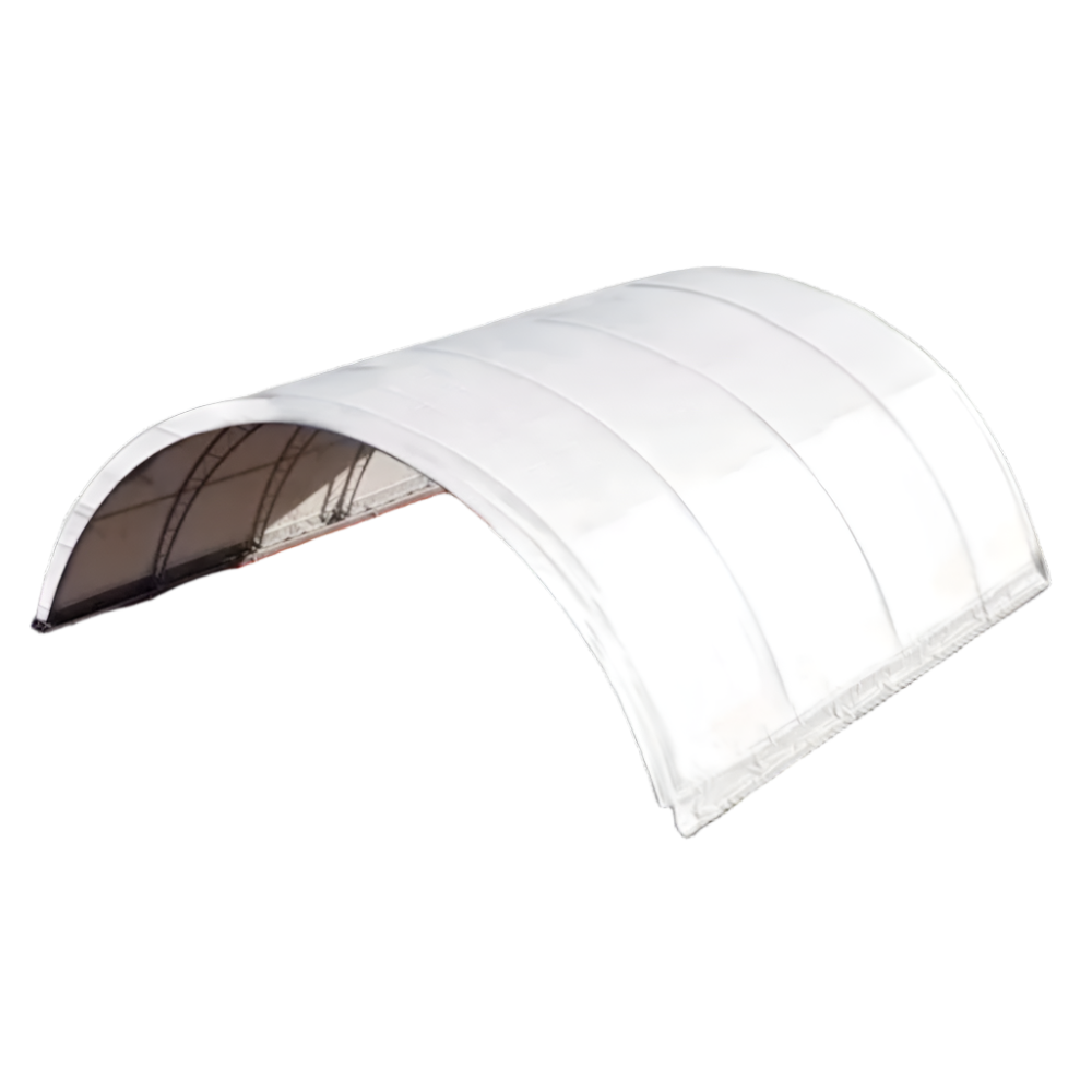 White 300 GSM PE Replacement Cover for 20'-Wide Container Shelters