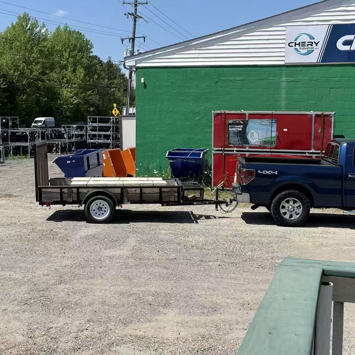 13' × 20' Galvanized-Steel Storage Shed with Double Front Doors & Side Entry