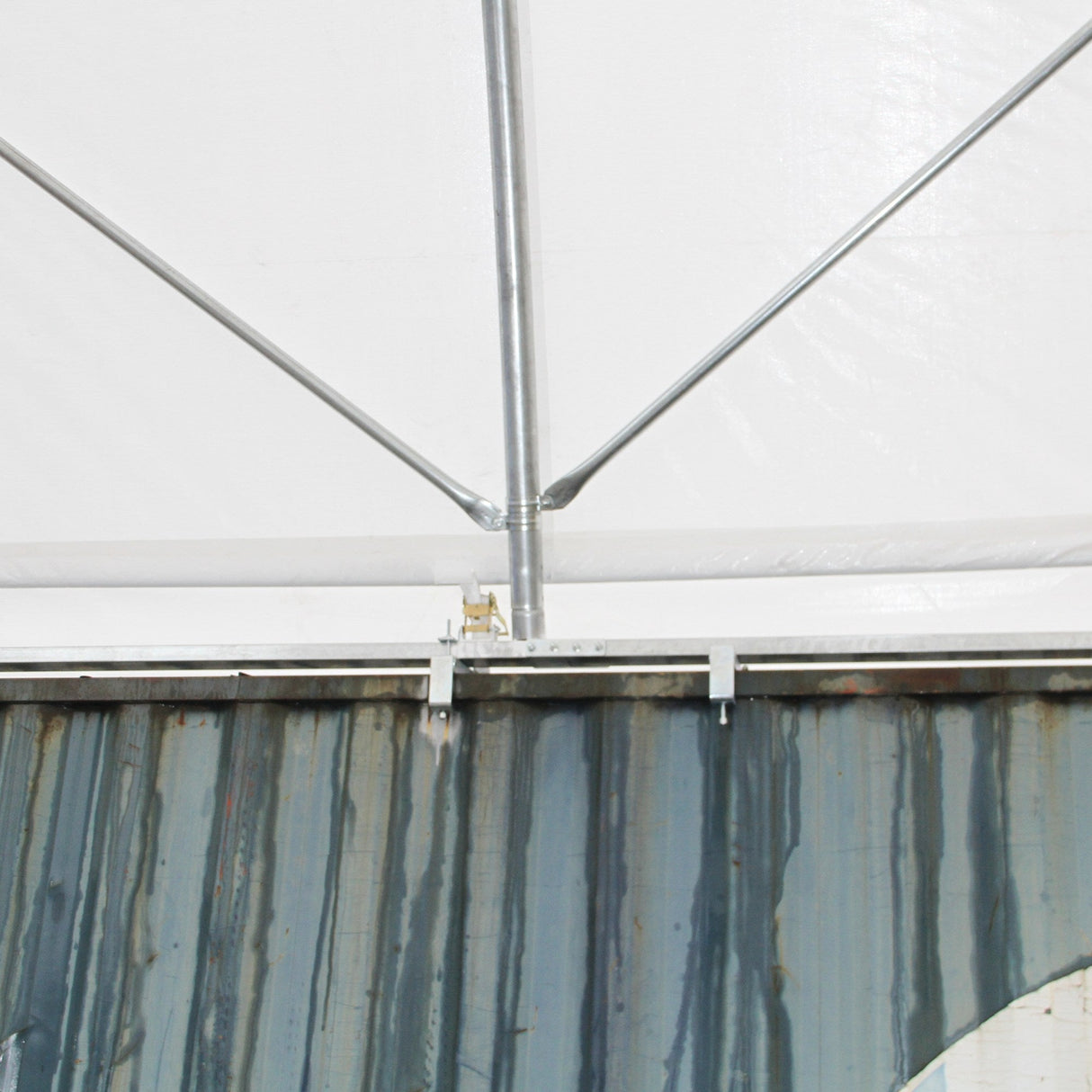 40' × 40' × 13' Shipping-Container Canopy Shelter