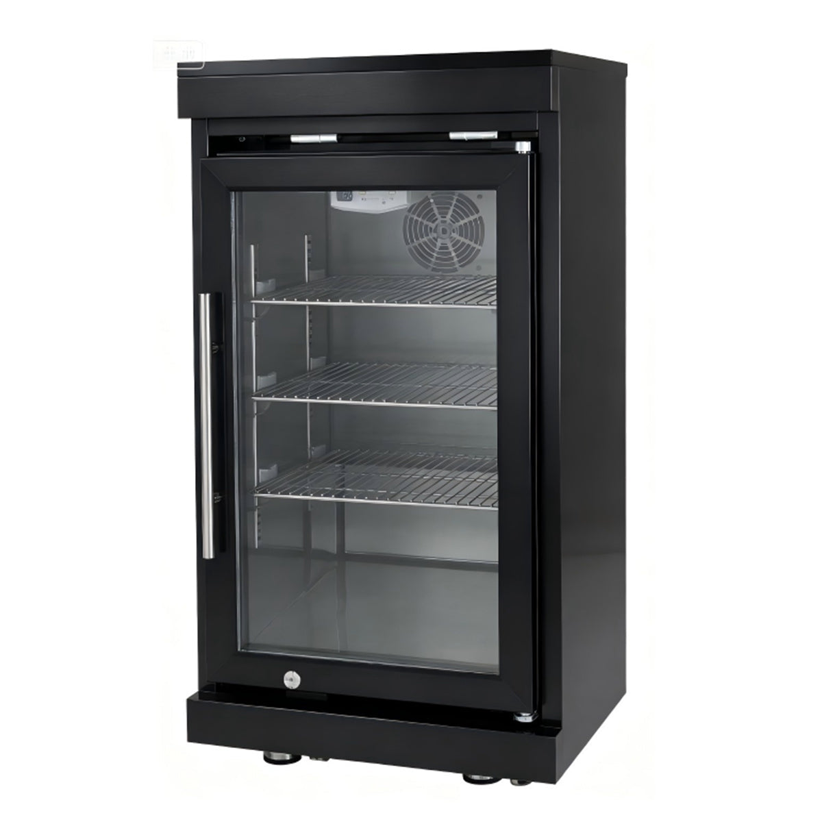 20" Insulated Outdoor Cooler Cabinet with Lockable Door – Black