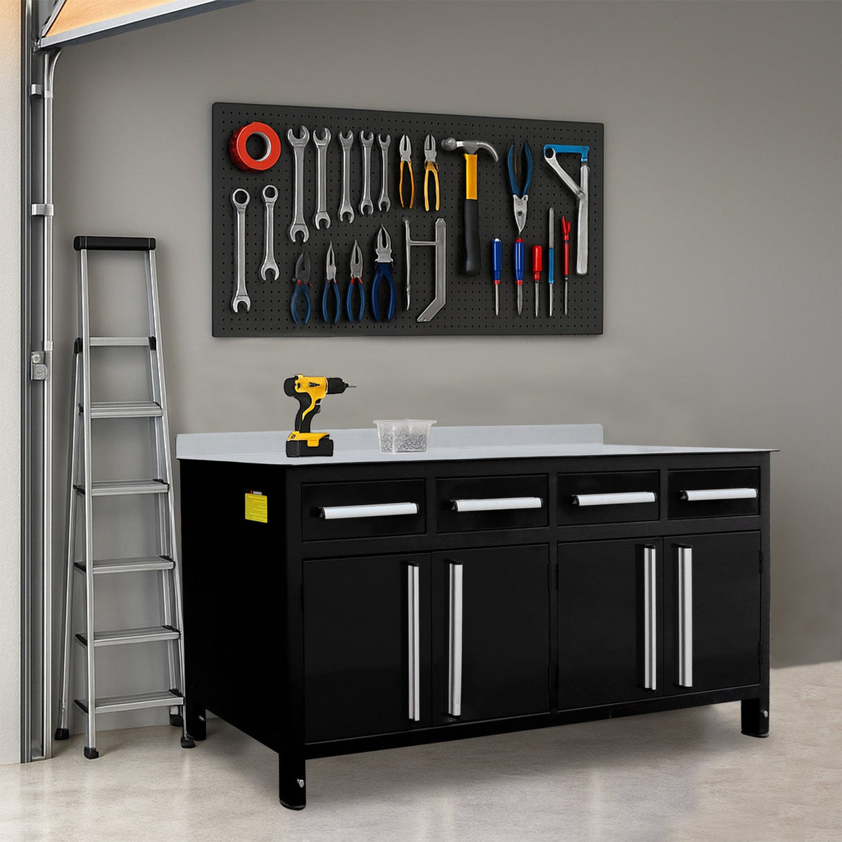 87" Heavy-Duty Adjustable Welding Work Table