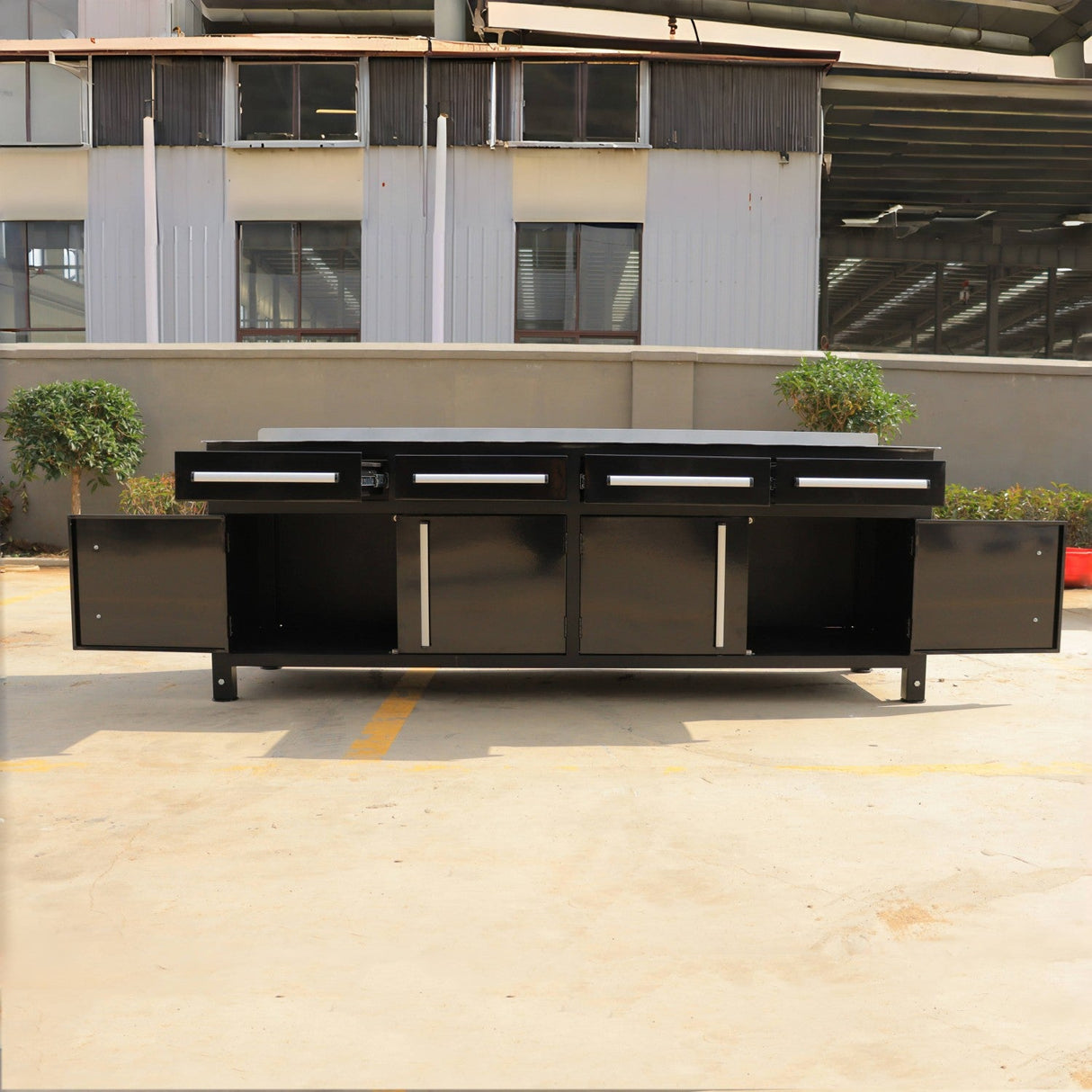 87" Heavy-Duty Adjustable Welding Work Table