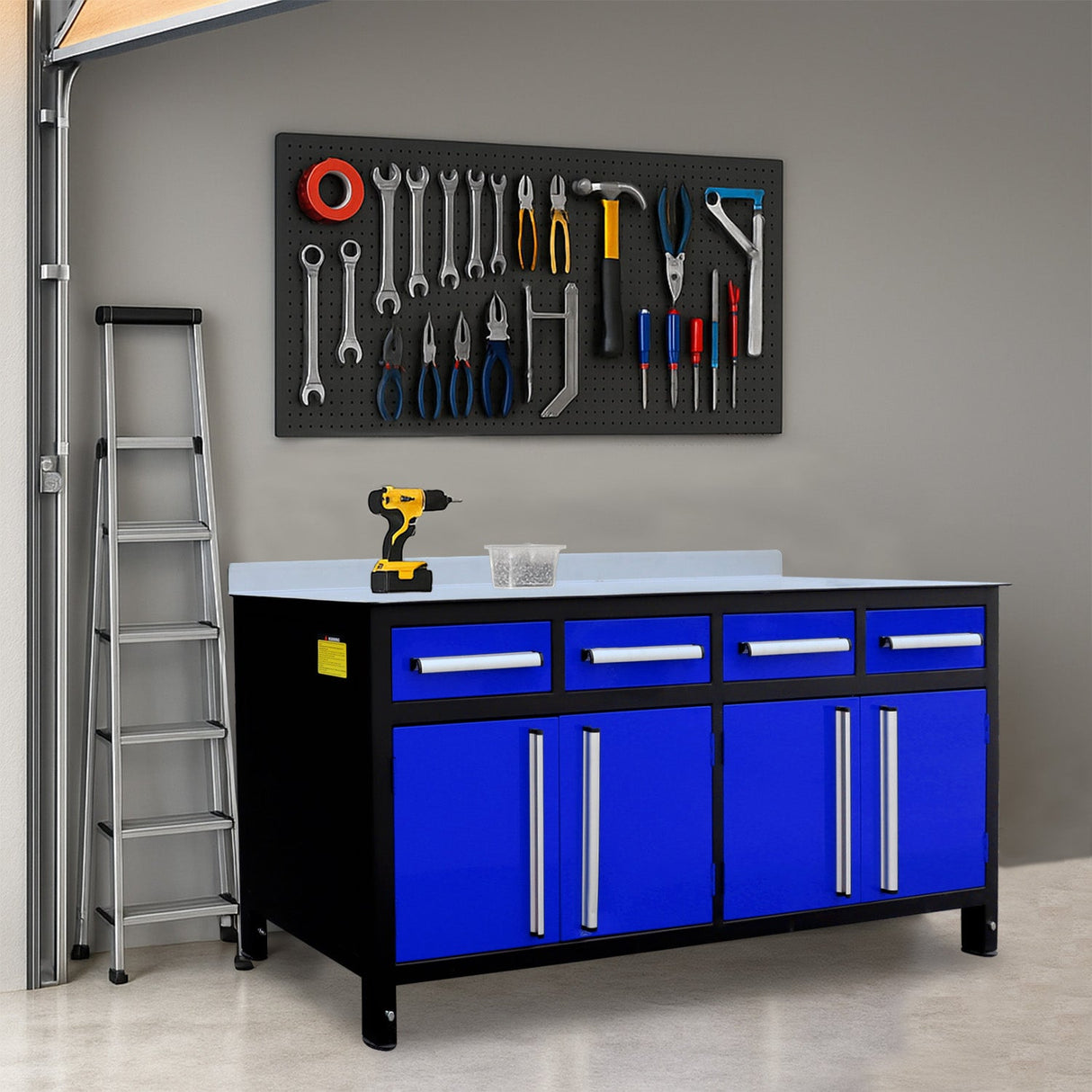 87" Heavy-Duty Adjustable Welding Work Table