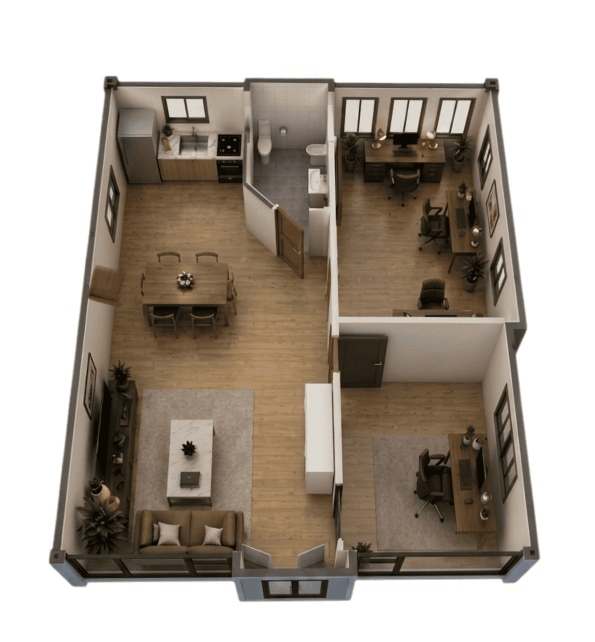 30' Tiny Home Complete Package with Deck, Glass Front & Premium Upgrades