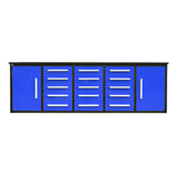 10' Heavy-Duty Workbench Storage Cabinet with 15 Drawers & 2 Cabinets
