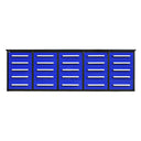 10' Heavy-Duty 25-Drawer Steel Workbench – Stationary