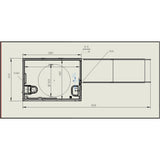 10ft Handicap-Accessible Portable Toilet with Shower