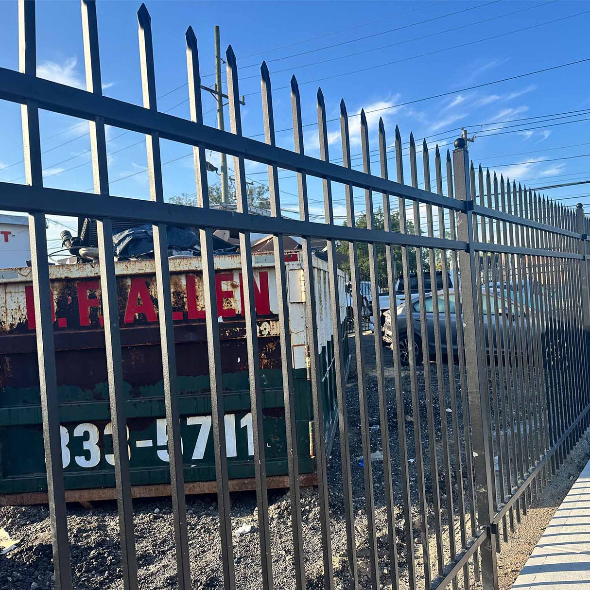 Greatbear 300 Linear Ft. Galvanized-Steel 4-Rail Fence Package – 30 Panels