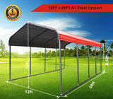 Classic 12' × 20' Galvanized-Steel Carport