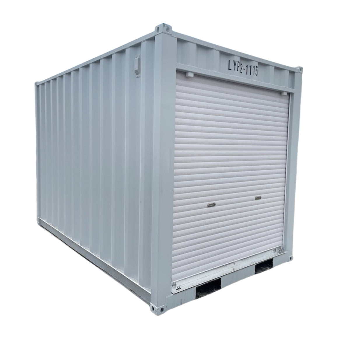 12' Compact Corten-Steel Shipping and Storage Container with Roll-Up Door