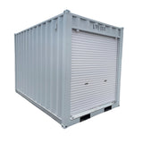 12' Compact Corten-Steel Shipping and Storage Container with Roll-Up Door