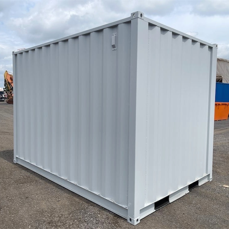 12' Compact Corten-Steel Shipping and Storage Container with Roll-Up Door