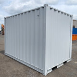 12' Compact Corten-Steel Shipping and Storage Container with Roll-Up Door