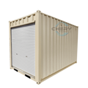 12' Compact Corten-Steel Shipping and Storage Container with Roll-Up Door