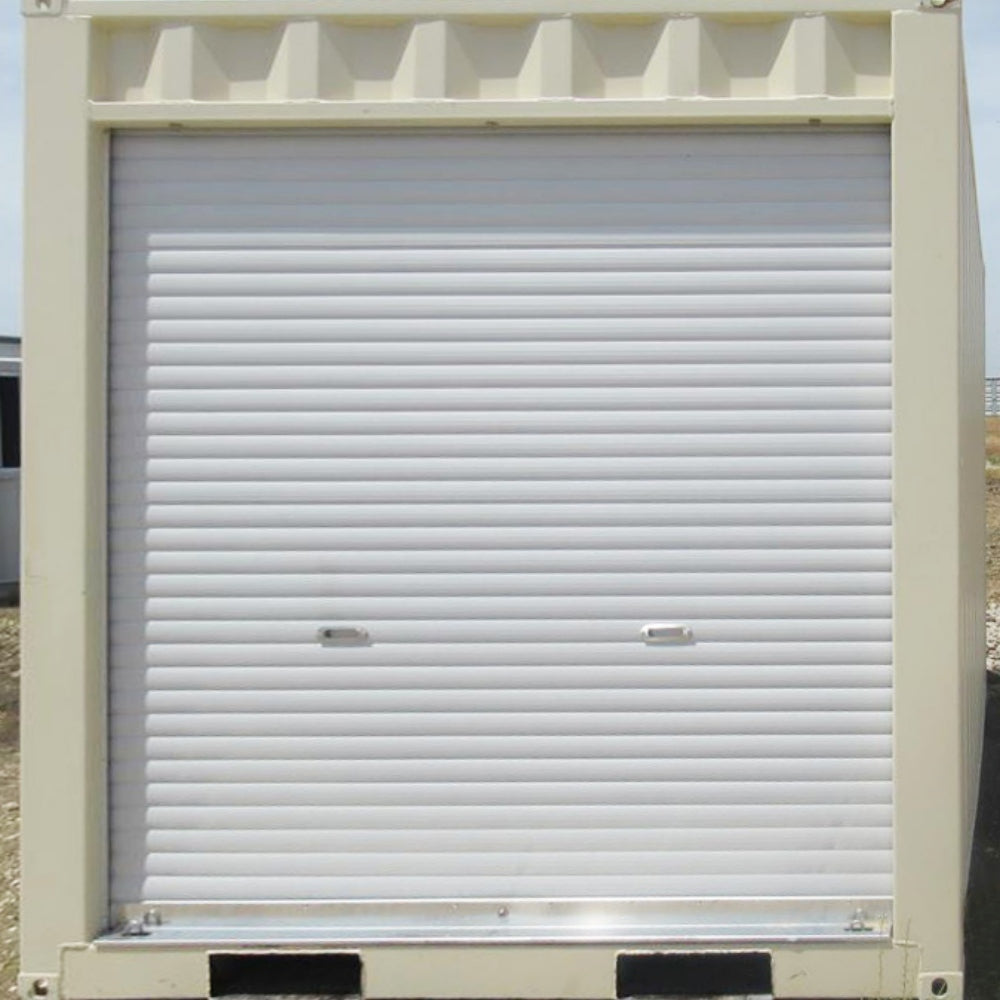 12' Compact Corten-Steel Shipping and Storage Container with Roll-Up Door