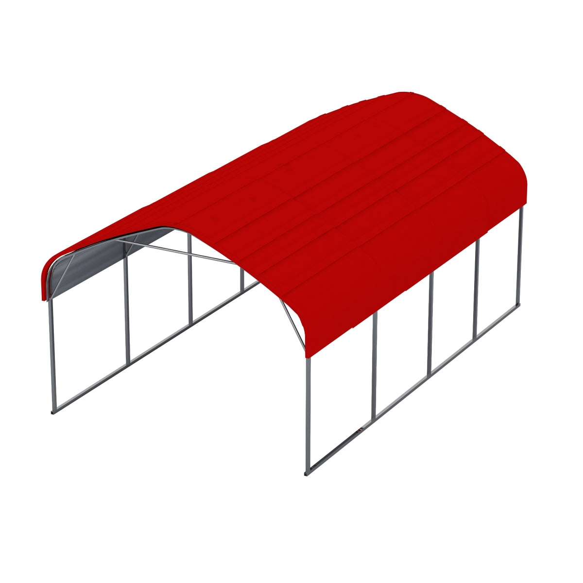 12' × 20' Outdoor Galvanized-Steel Carport