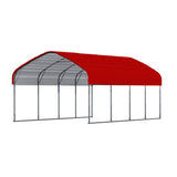 12' × 20' Outdoor Galvanized-Steel Carport