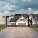 ALEKO 14' × 6' Galvanized-Steel Sliding Driveway Gate