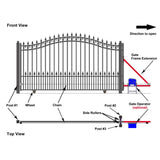 ALEKO 12' × 6' Galvanized-Steel Sliding Driveway Gate