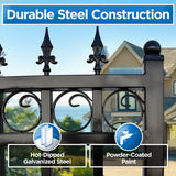 ALEKO 12' × 6' Galvanized-Steel Sliding Driveway Gate
