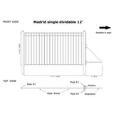 ALEKO 12' × 6' Galvanized-Steel Sliding Driveway Gate