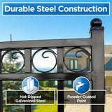 ALEKO 14' × 6' Galvanized-Steel Sliding Driveway Gate