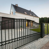 ALEKO 12' × 6' Galvanized-Steel Sliding Driveway Gate