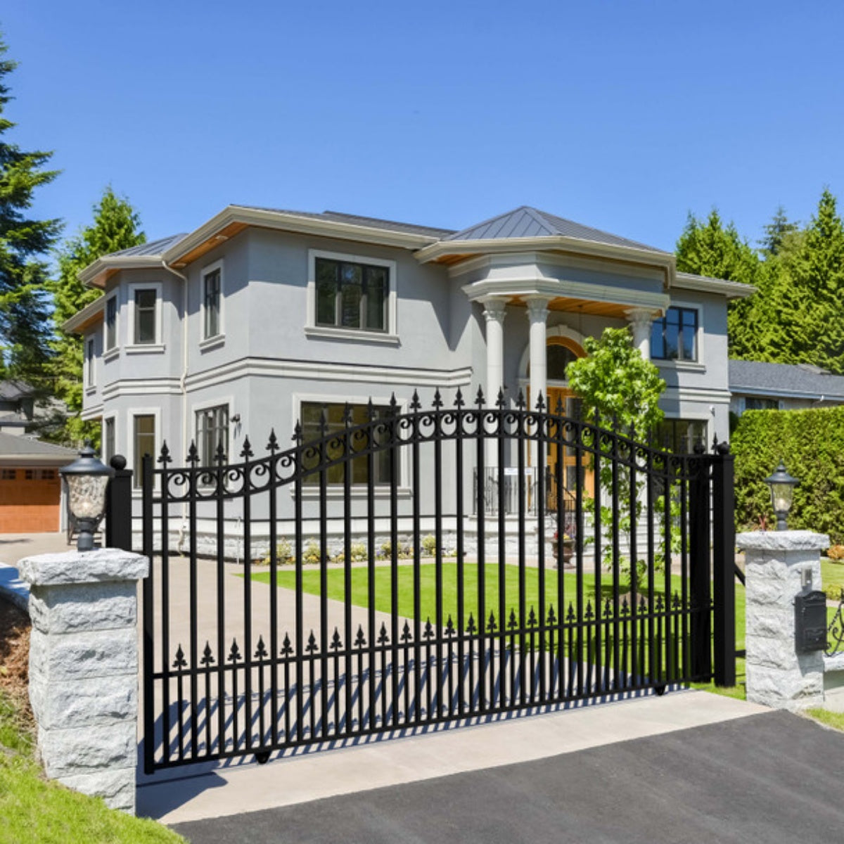 ALEKO 12' × 6' Galvanized-Steel Sliding Driveway Gate
