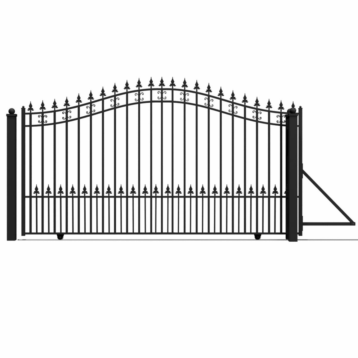 ALEKO 12' × 6' Galvanized-Steel Sliding Driveway Gate