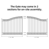 ALEKO 14' × 6' Galvanized-Steel Sliding Driveway Gate