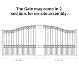 ALEKO 14' × 6' Galvanized-Steel Sliding Driveway Gate