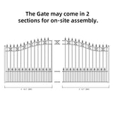 ALEKO 14' × 6' Galvanized-Steel Sliding Driveway Gate