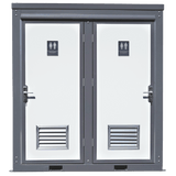 2 Private Toilet Stalls Portable Restroom