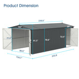 Outdoor Storage Shed 20x13 FT