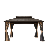 10' x 12' Hardtop Gazebo Permanent Metal Gazebo