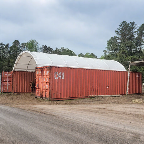 20' × 40' Shipping-Container Canopy Shelter