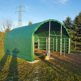 20' × 20' Heavy-Duty Livestock Corral Shelter with Front Door