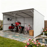 Chery Industrial 20' × 12' Heavy-Duty Metal Livestock Run-In Shed