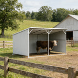 Chery Industrial 20' × 12' Heavy-Duty Metal Livestock Run-In Shed