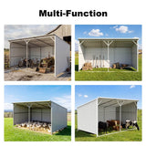 Chery Industrial 20' × 12' Heavy-Duty Metal Livestock Run-In Shed