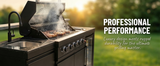 85" Outdoor Kitchen with 4-Burner Grill, Compact Refrigerator & Sink – Black